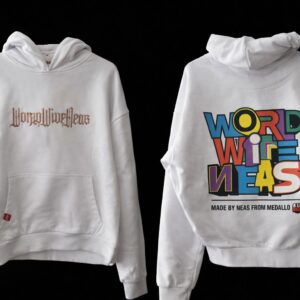 Chompa WorldWideNeas Big Logo - Blanco